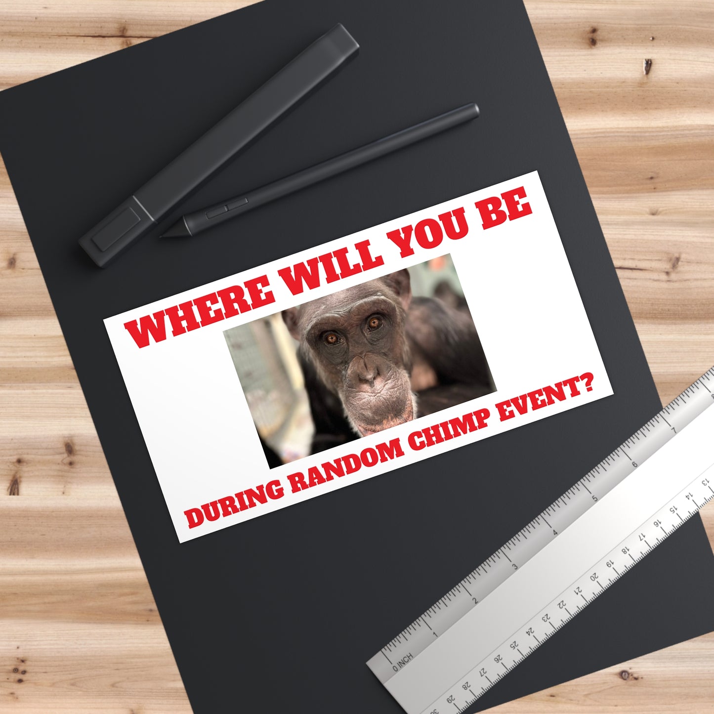 random chimp event sticker