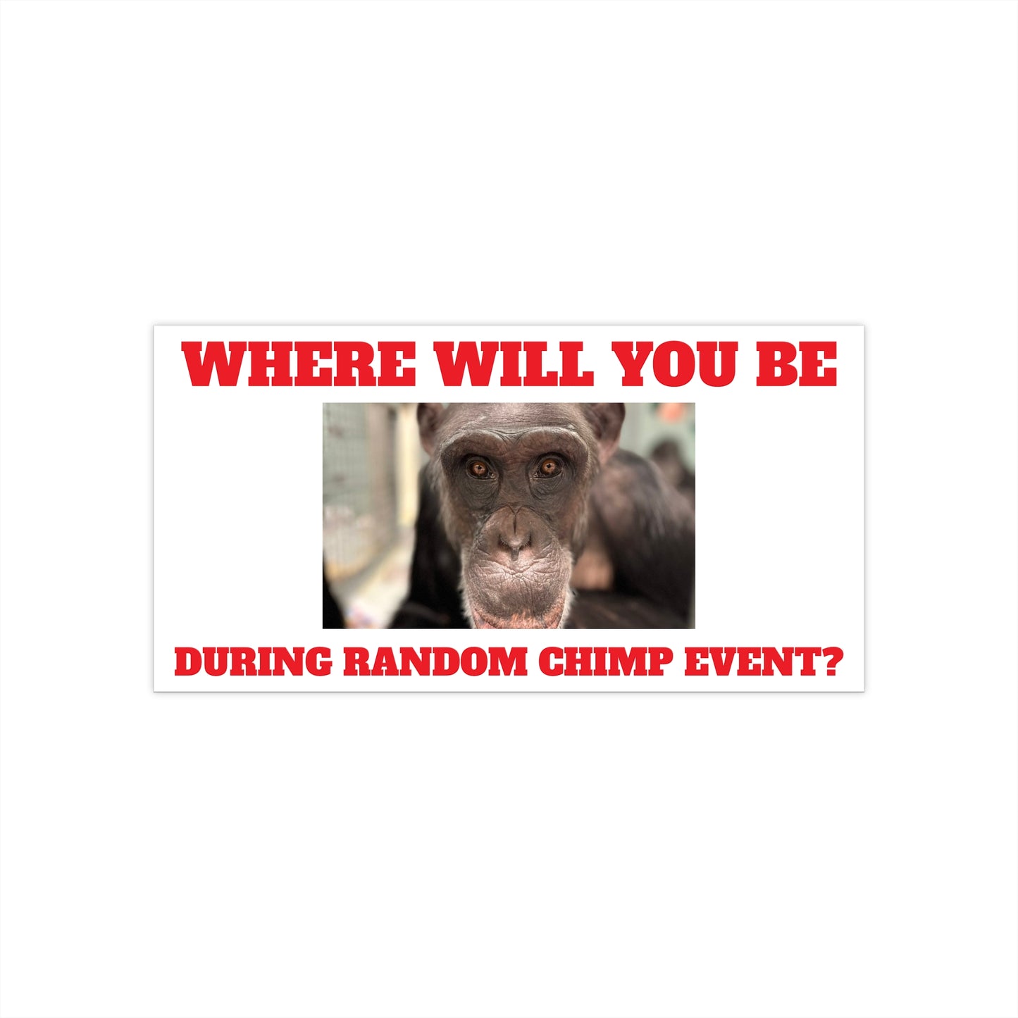 random chimp event sticker